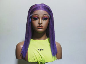 10" Mauve highlight with a 5x5 closure (Donor Hair)
