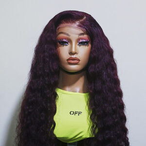 26" luxury bermese burgundy with a 5x5 closure