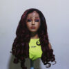 28" luxury bouncy ombre Brown with 22" frontal